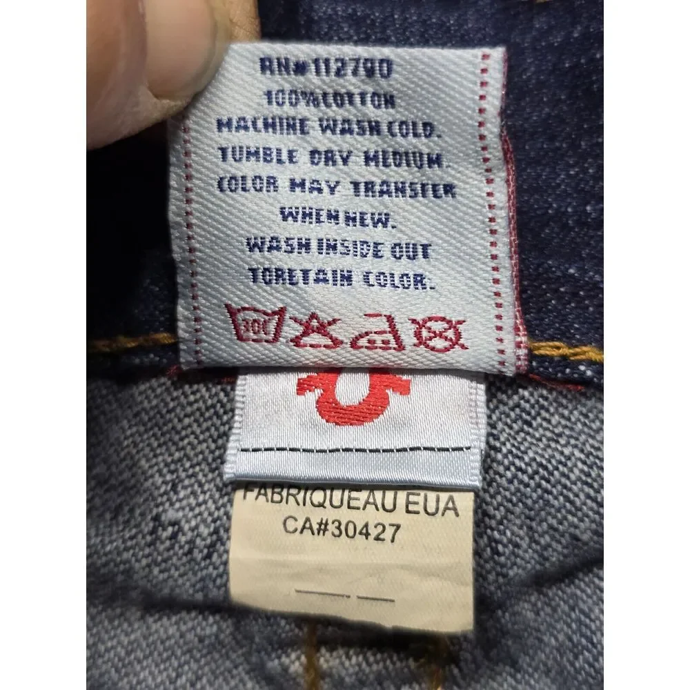 True Religion World‎ Tour Bootcut Jeans 34 Billy Supert Flap Pockets Denim READ!